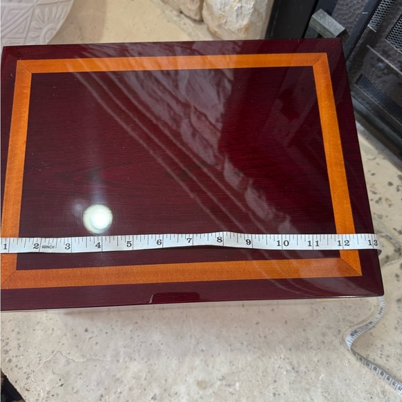 Luxury Wooden Jewelry Box with Mirror – 3-Tier Jewelry Organizer Chest - Picture 11 of 13